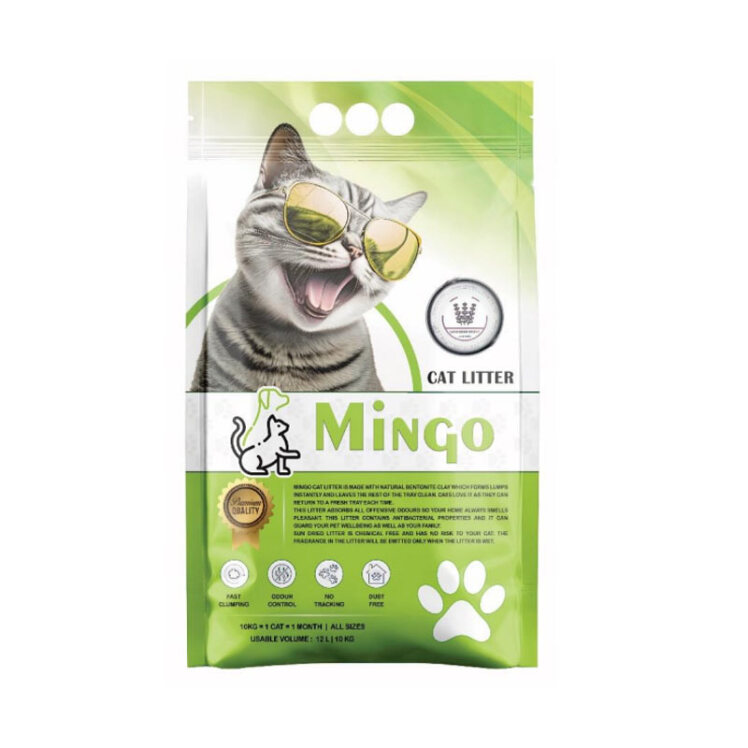 تصویر خاک گربه مینگو با رایحه لوندر وزن 10 کیلوگرم