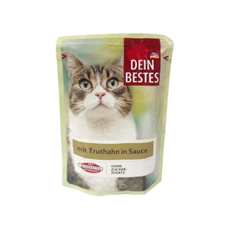 پوچ گربه دین بستس با طعم بوقلمون Dein Bestes Turkey وزن 100 گرم
