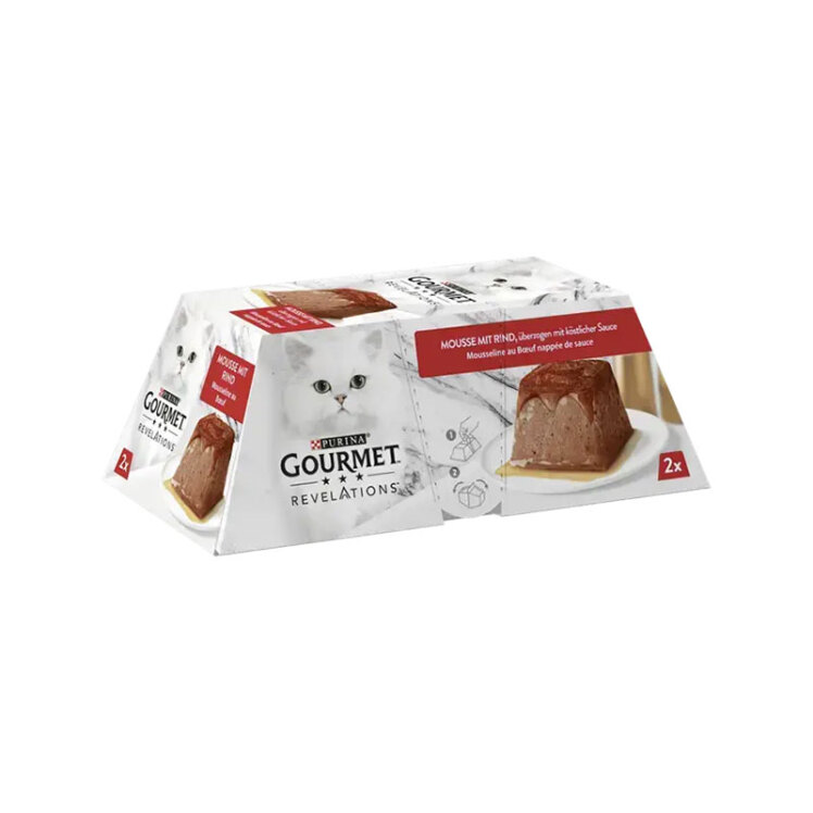 تصویر 2 موس گربه گورمت با طعم گوشت گاو Gourmet Revelations Cat Food With Beef بسته 2 عددی