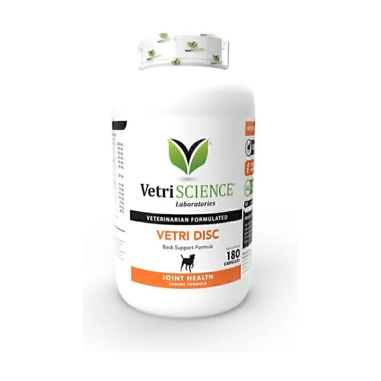 عکس بسته بندی قرص تقویت مفاصل سگ وتری ساینس VetriScience Vetri Disc For Dog Tablet بسته 180 عددی از بغل