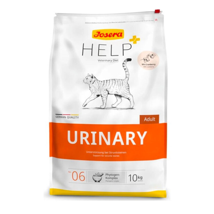 تصویر دانه بندی غذای خشک درمانی گربه جوسرا Josera Help Urinary وزن 2 کیلوگرم از نمای رو به رو