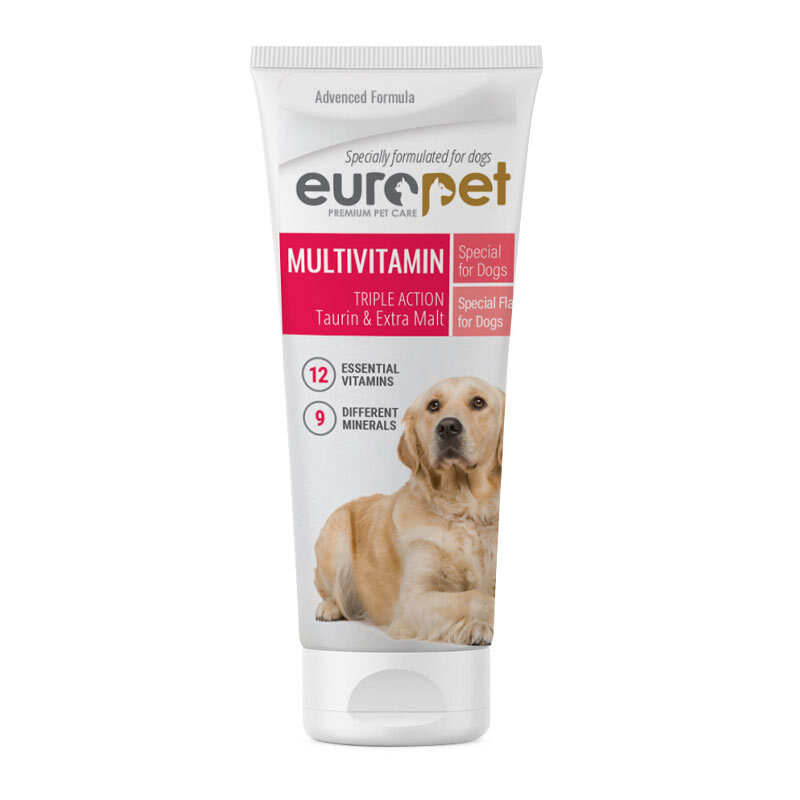  تصویر خمیر مولتی ویتامین سگ یوروپت Europet Dog Multivitamin وزن 100 گرم 