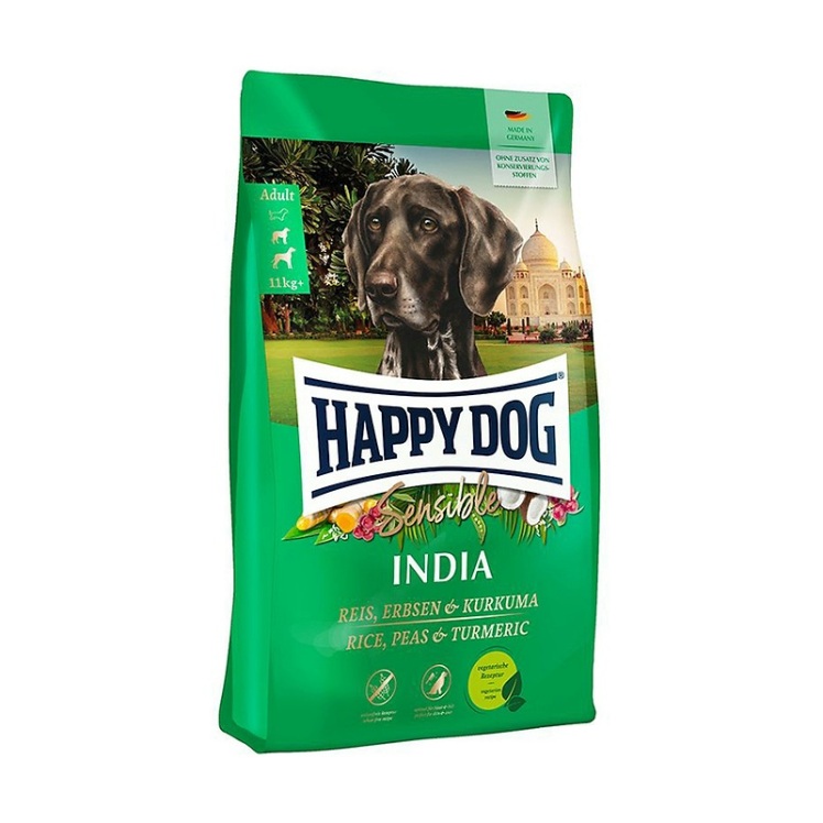 تصویر دانه غذای خشک سوپر پرمیوم سگ بالغ هپی داگ Happy Dog Sensible India وزن 2.8 کیلوگرم