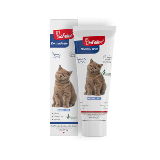 عکس خمیر تقویت کننده پوست و مو گربه بیوفلاین BioFeline Derma Paste وزن 100 گرم