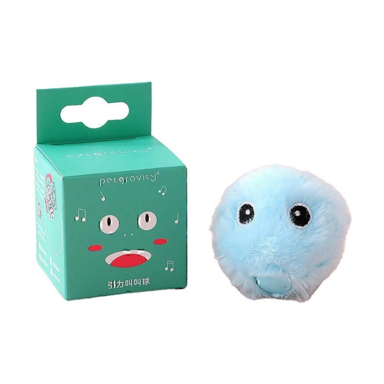 تصویر توپ شیطونک عروسکی حیوانات پت گرویتی Petgravity Chirping Ball رنگ زرد