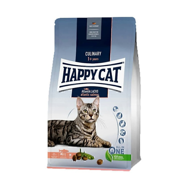 تصویر 2 غذای خشک گربه هپی کت با طعم سالمون Happy Cat Culinary Atlantic Salmon وزن 1.3 کیلوگرم