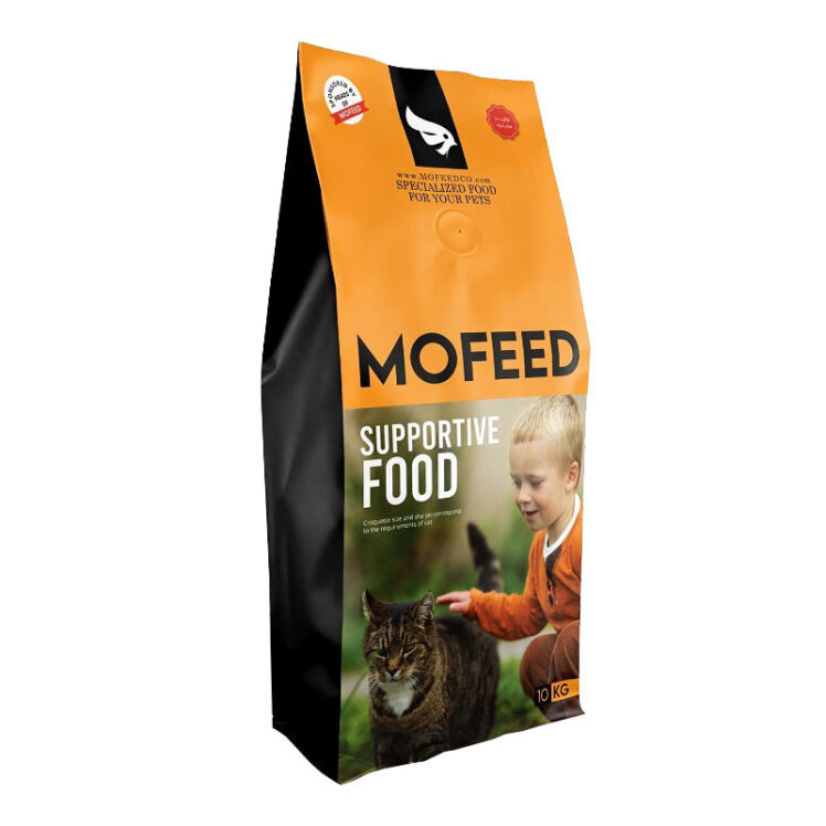 عکس غذای خشک گربه حمایتی مفید با طعم مرغ MoFeed Supportive Food With Chicken For Cats وزن 10 کیلوگرم
