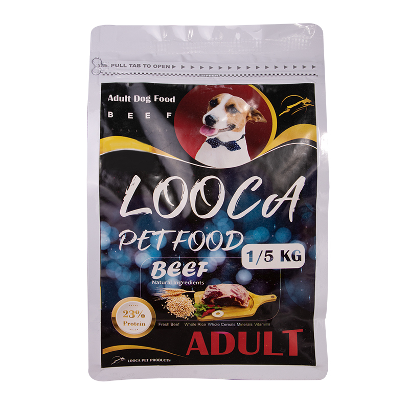  عکس بسته بندی غذای خشک سگ لوکا مدل Adult Beef وزن 1.5 کیلوگرم 