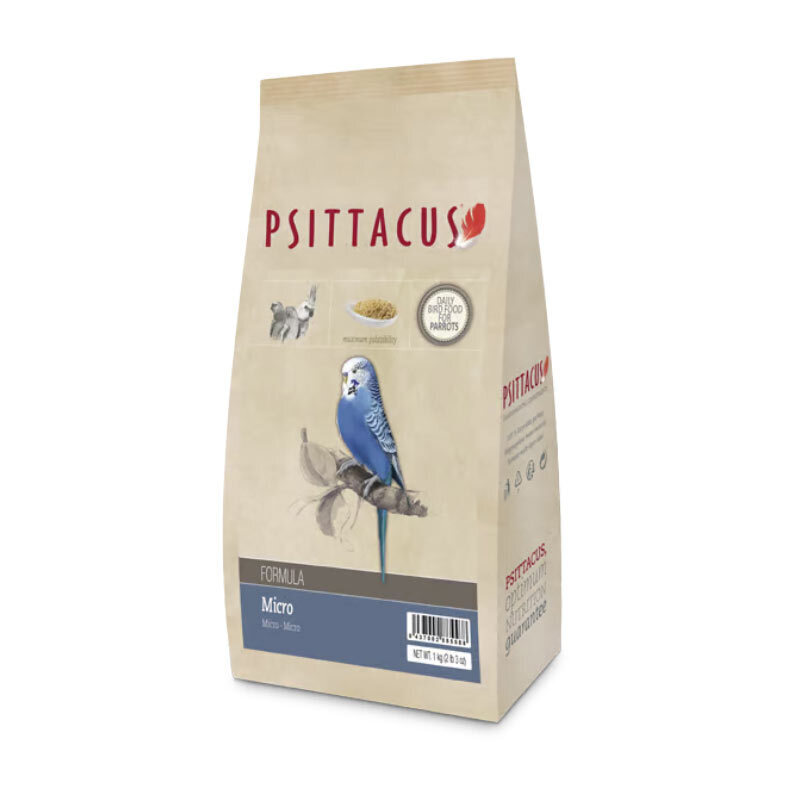  تصویر غذای پودری مخصوص طوطی سانان کوچک سیتاکوس Psittacus Parrots Pallet Micro وزن 1 کیلوگرم 