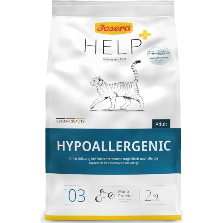 عکس بسته بندی غذای خشک درمانی گربه هایپو آلرجنیک جوسرا وزن 2 کیلوگرم