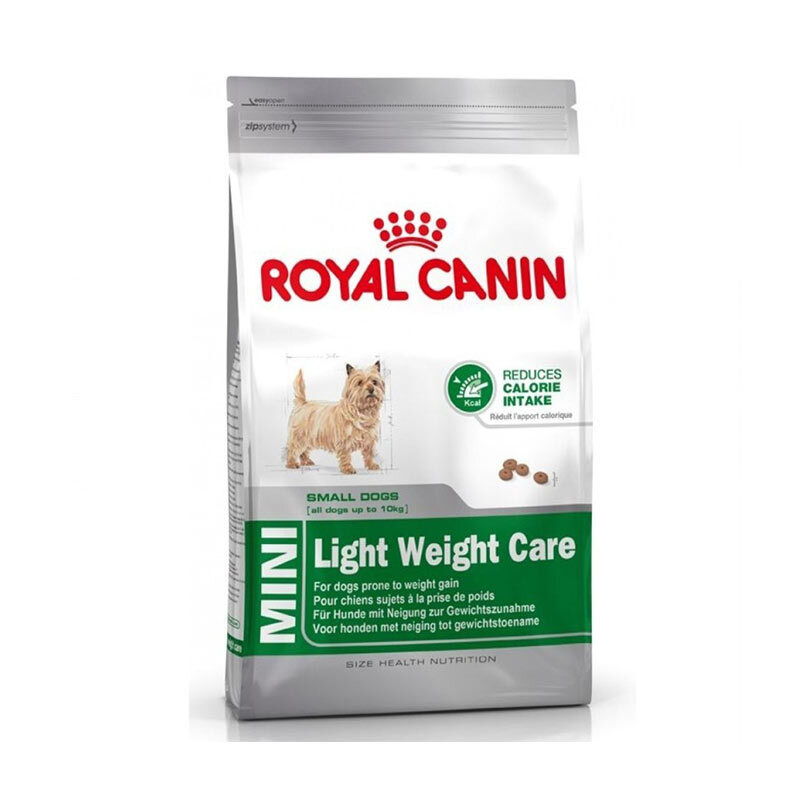  تصویر بسته‌بندی قدیمی غذای خشک سگ رویال کنین Royal Canin Mini light Weight Care وزن 3 کیلوگرم 