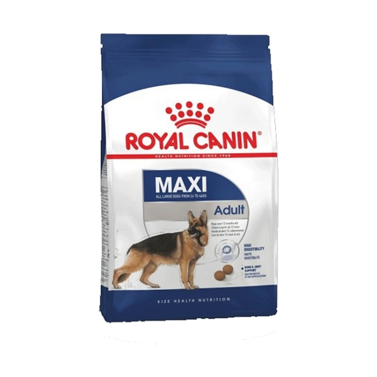 عکس دانه غذای خشک سگ بالغ نژاد بزرگ رویال کنین Royal Canin Maxi Adult وزن 15 کیلوگرم