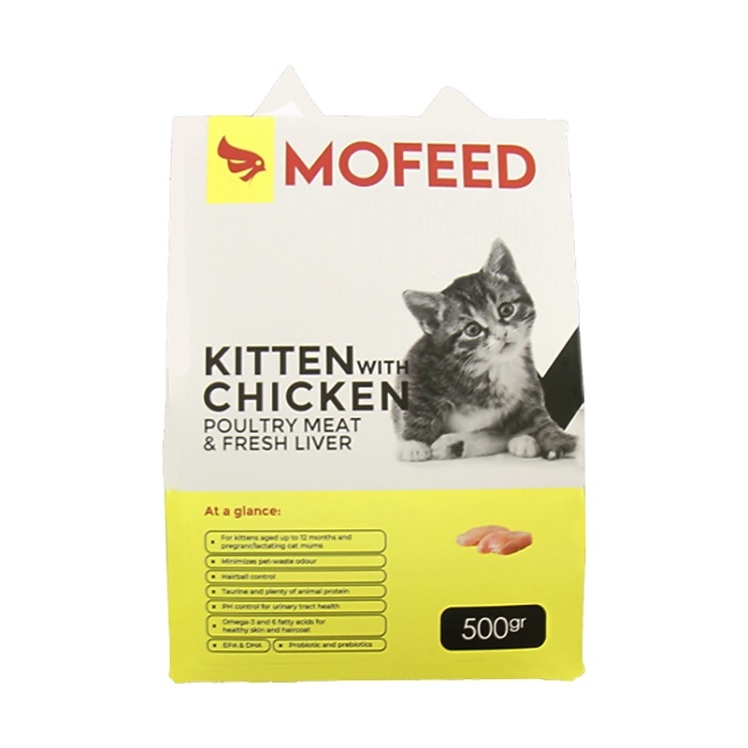 عکس غذای خشک بچه گربه مفید با طعم مرغ و جگر تازه MoFeed Kitten With Chicken Poultry Meat & Fresh Liver وزن 500 گرم 