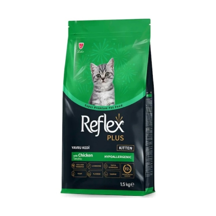 تصویر غذای خشک بچه گربه با طعم مرغ رفلکس پلاس Reflex Plus Kitten Chicken وزن 1.5 کیلوگرم