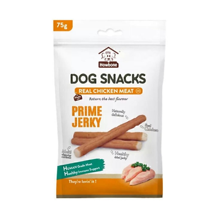 تصویر 2 تشویقی سگ با طعم مرغ هابون Howbone Dog Snacks With Chicken Meat وزن 75 گرم
