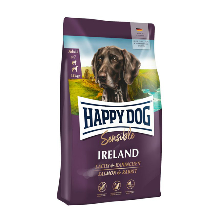 تصویر غذای خشک سوپر پرمیوم سگ بالغ هپی داگ Happy Dog Sensible Ireland وزن 4 کیلوگرم