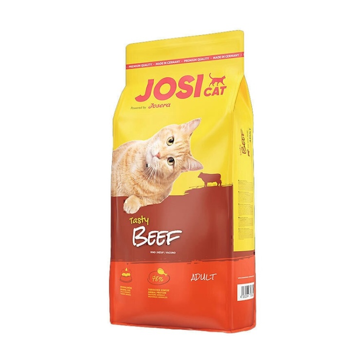 تصویر محتویات غذای خشک گربه جوسرا مدل جوسی کت با طعم گوشت Josera Josicat Beef وزن 10 کیلوگرم