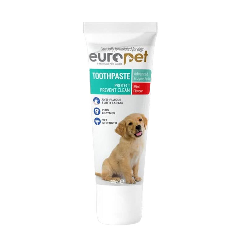  تصویر خمیر دندان سگ یوروپت با طعم نعناع Europet Toothpaste وزن 100 گرم 