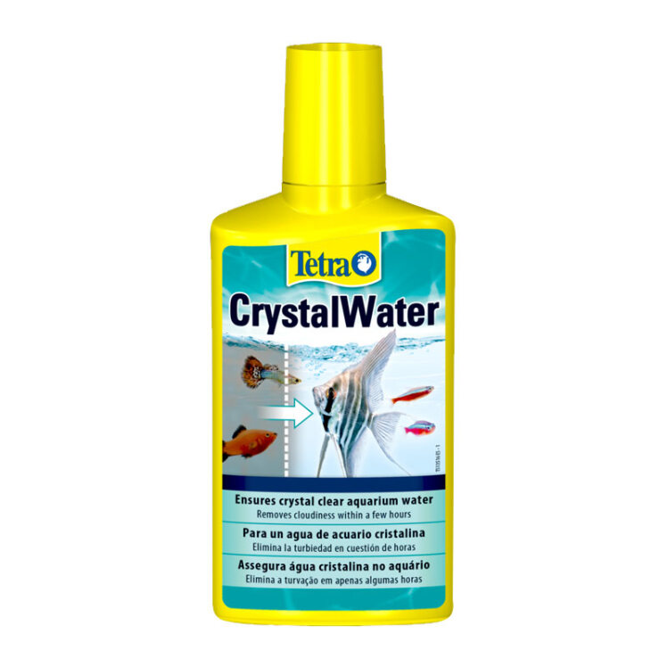 عکس قوطی شفاف کننده آب تترا Tetra Crystal Water حجم 100 میلی لیتر از رو به رو
