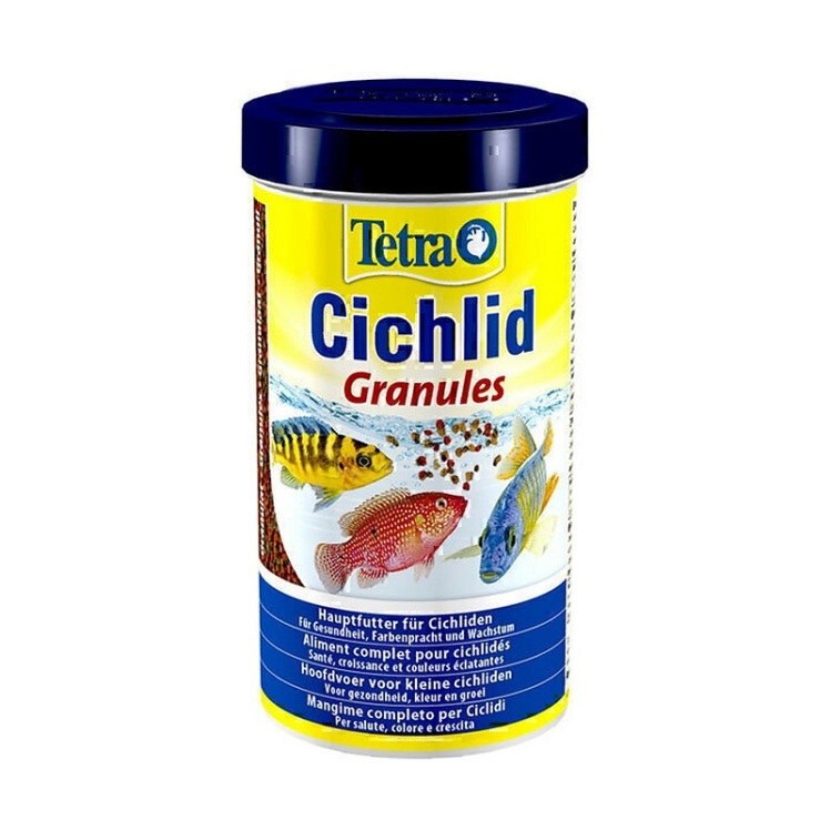 تصویر 2 غذای گرانوله ماهی سیچلاید تترا Tetra Cichlid Granules حجم 500 میلی لیتر