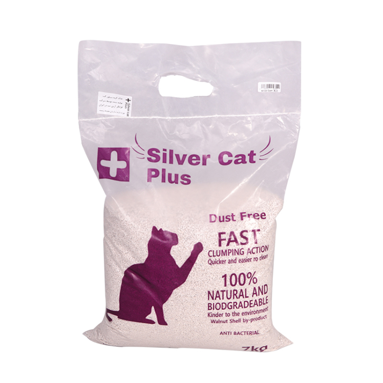 عکس بسته بندی تبلیغاتی خاک گربه سیلورکت پلاس وزن 7 کیلوگرم 