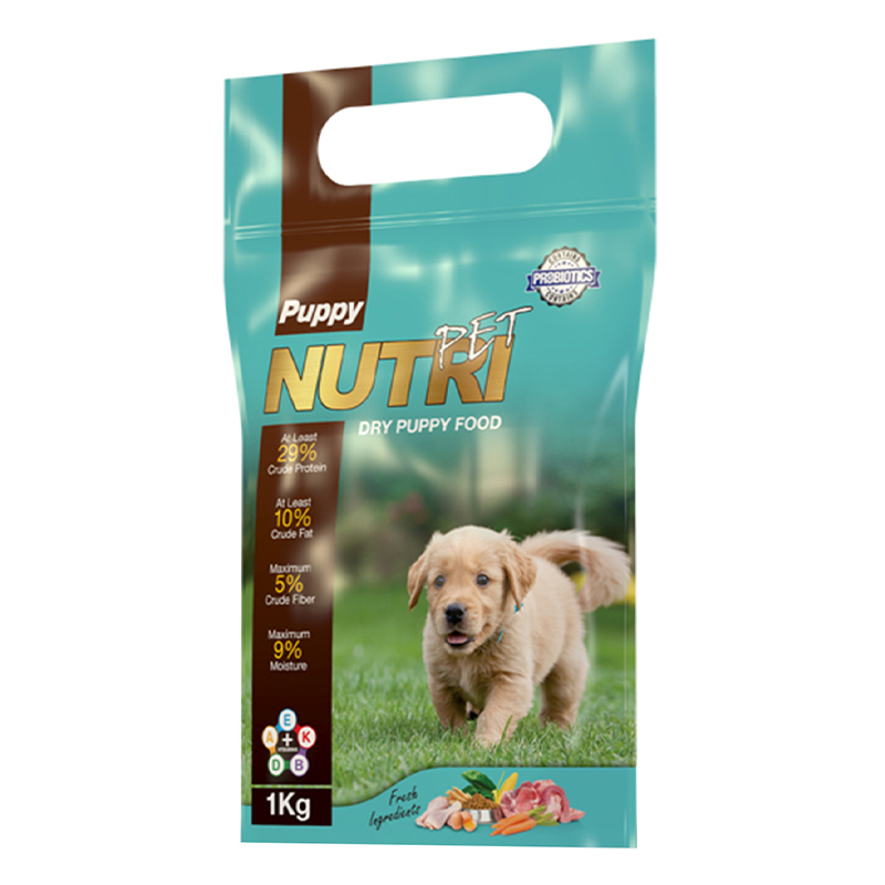  عکس بسته بندی غذای خشک توله سگ نوتری مدل Puppy وزن 1 کیلوگرم 