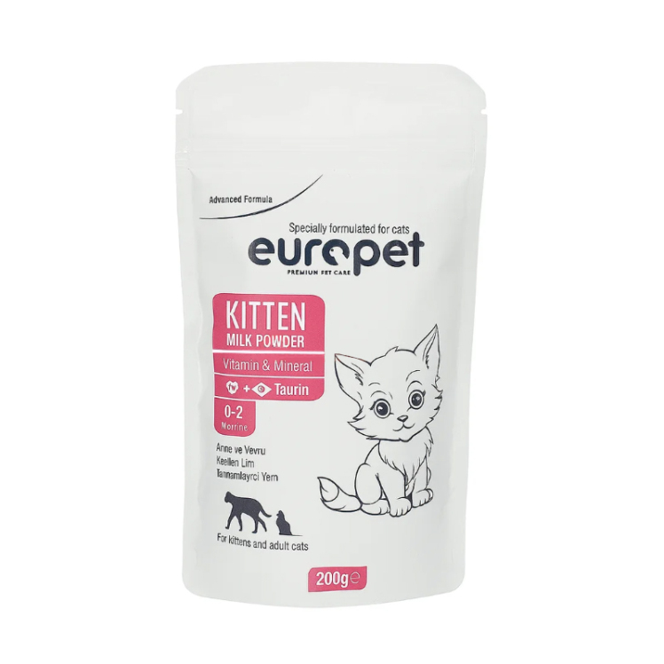 تصویر شیر خشک گربه یوروپت Europet Cat Milk Powder وزن 200 گرم
