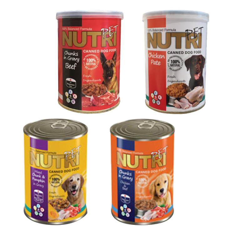 عکس باندل بسته کنسرو غذای سگ نوتری مدل Nutri Pack وزن 425 گرم مجموعه 4 عددی