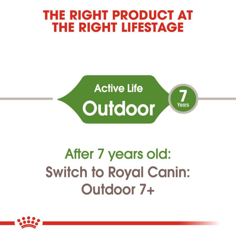  جزییات غذای خشک گربه رویال کنین مدل Outdoor Active Life وزن 2 کیلوگرم 