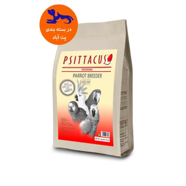 تصویر محتویات خوراک مخصوص دوره تولیدمثل پرندگان بزرگ سیتاکوس Psittacus Professional Parrot Breeder وزن 3 کیلوگرم