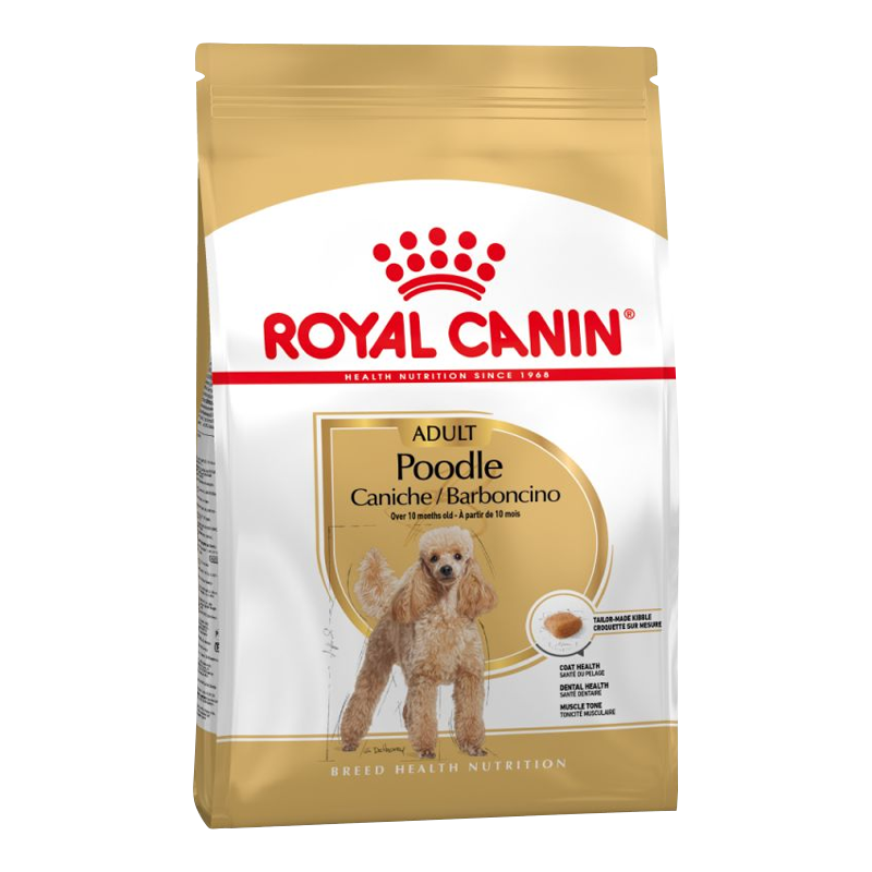  عکس بسته بندی غذای خشک سگ رویال کنین مدل Adult Poodle وزن 1.5 کیلوگرم 