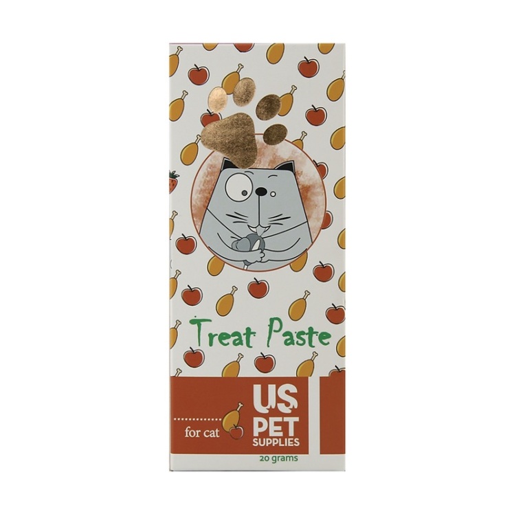 تصویر 2 بستنی گربه یو اس پت با طعم مرغ و سیب UsPet Creamy Snack With Chicken & Apple بسته 10 عددی