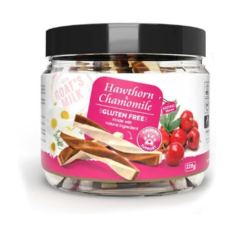 تصویر 2 تشویقی سگ بدون گلوتن هابون با طعم شیر بز، زالزالک و بابونه Howbone Dog Snacks With Goat's Milk,Hawthorn And Cham