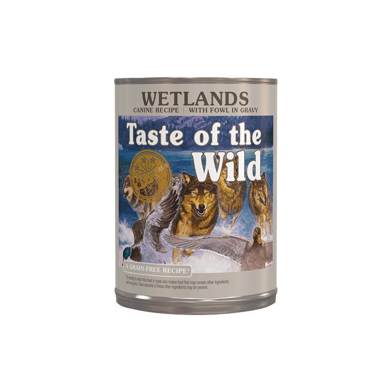  تصویر کنسرو غذای سگ تیست آف د وایلد Taste Of The Wild Wetlands Canine وزن 390 گرم 