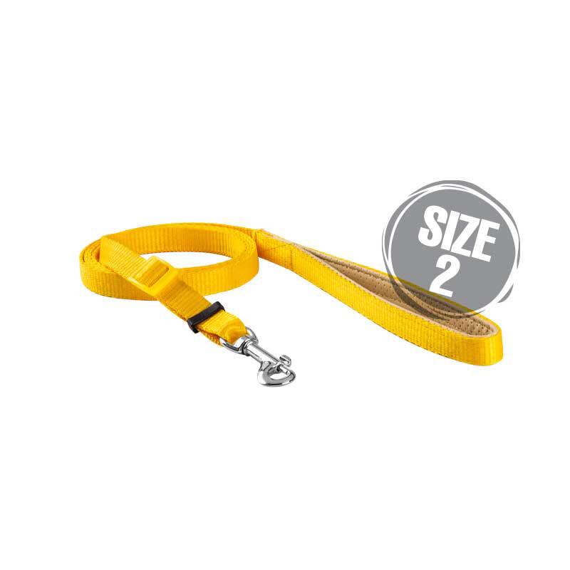  تصویر لید سگ نیناپت مدل اسفنج دار سایز 2 رنگ زرد 