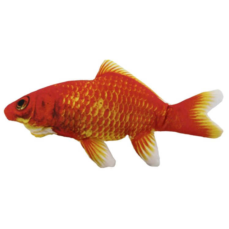 عروسک بازی گربه مدل ماهی پولیشی قرمز