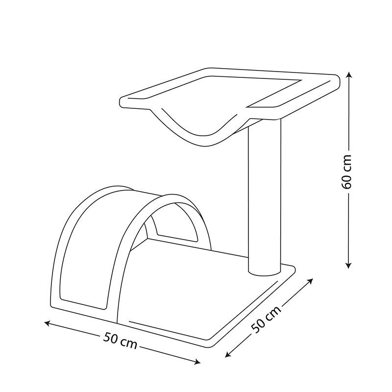  عکس ابعاد درخت گربه نیناپت Ninapet Cat Tree کد I 