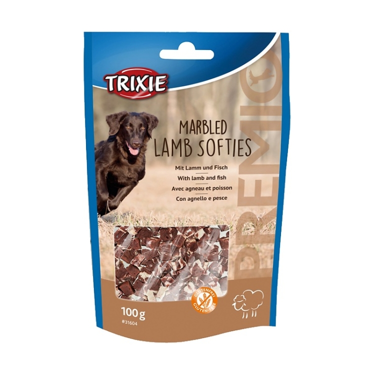 عکس محصول تشویقی سگ تریکسی با طعم بره و ماهی Trixie Marbled Lamb Softies وزن 100 گرم