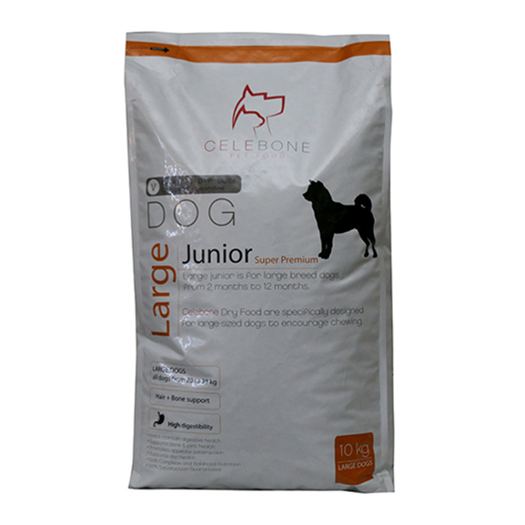 تصویر 2 پشت بسته بندی غذای خشک سگ سلبن مدل Large Junior وزن 10 کیلوگرم