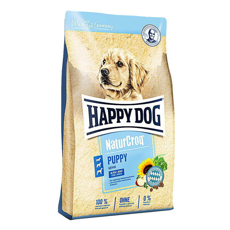  عکس بسته بندی غذای خشک توله سگ هپی داگ مدل Puppy NatureCroq وزن 15 کیلوگرم 