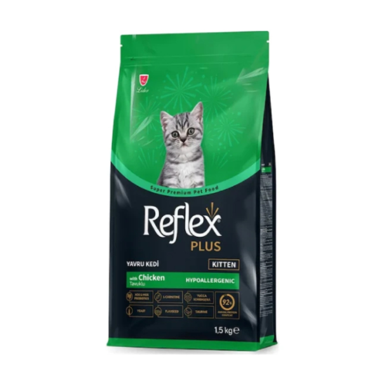 تصویر غذای خشک بچه گربه با طعم مرغ رفلکس پلاس Reflex Plus Kitten Chicken وزن 1.5 کیلوگرم