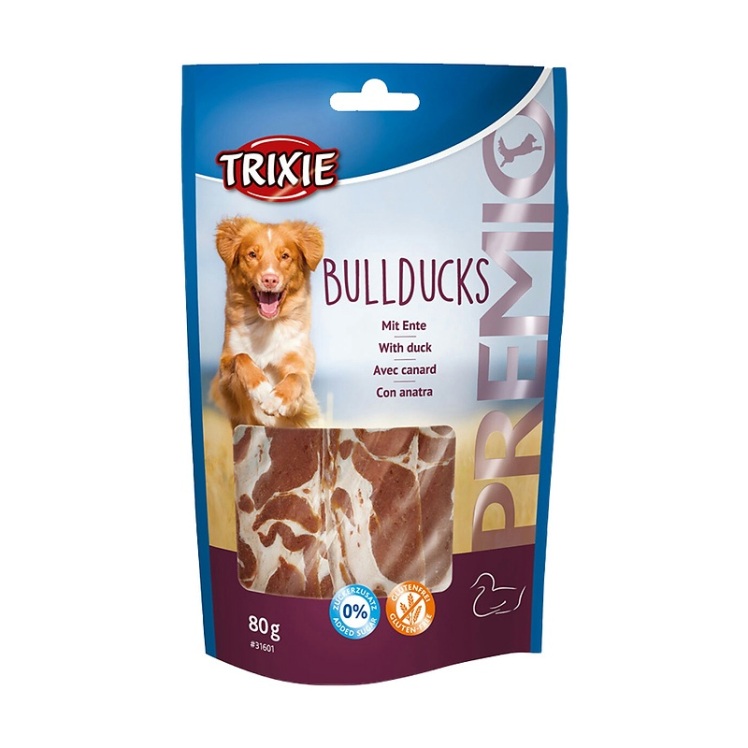 تصویر 2 تشویقی سگ تریکسی با طعم اردک Trixie Duck Bullducks وزن 80 گرم
