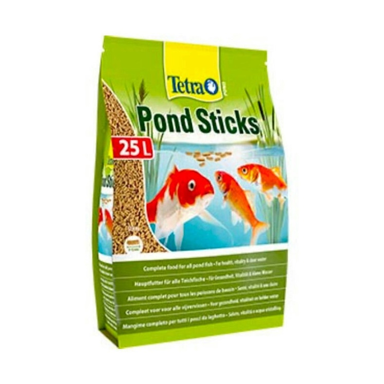 تصویر غذای مخصوص ماهی برکه تترا Tetra Pond Sticks حجم 25 لیتر(پشت)