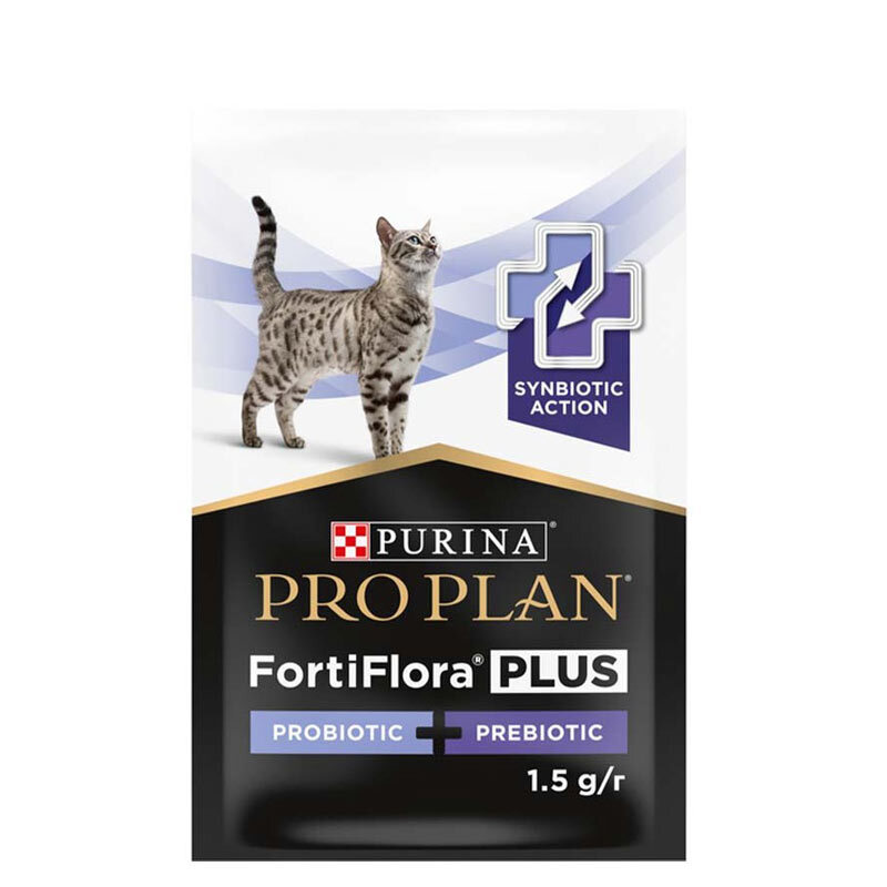  تصویر ودر مکمل پروبیوتیک و پریبیوتیک گربه پروپلن Proplan FortiFlora Plus Probiotic + Prebiotic وزن 1.5 گرم 