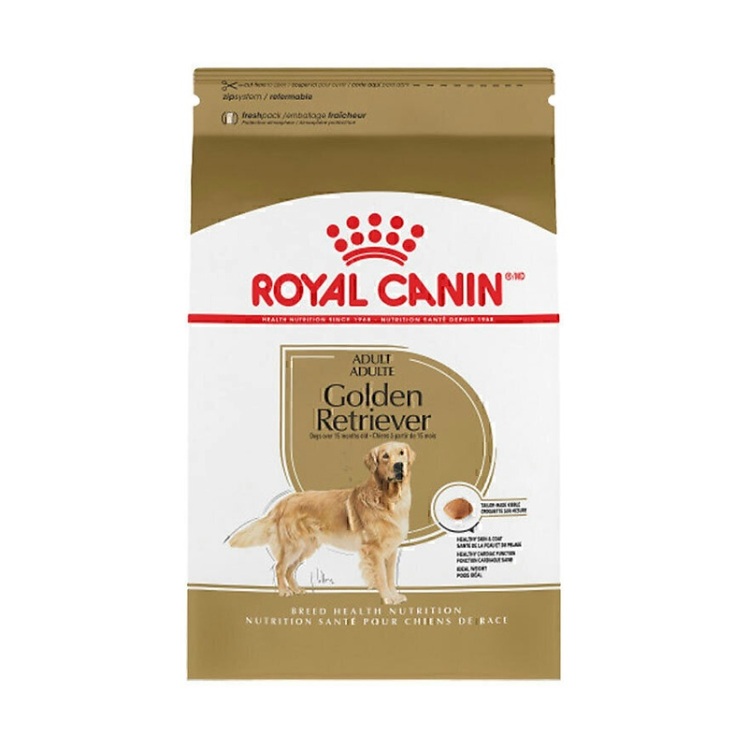 تصویر محتویات غذای خشک سگ بالغ گلدن رتریور رویال کنین Royal Canin Golden Retriever Adult وزن 12 کیلوگرم