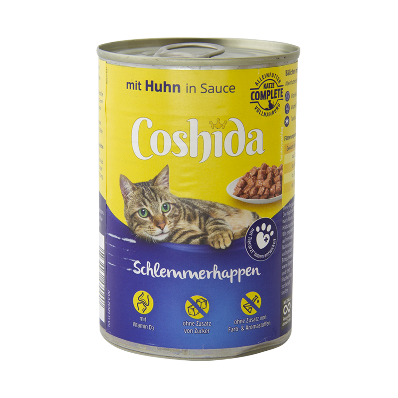  کنسرو غذای گربه کوشیدا با طعم مرغ Coshida Chicken وزن 415 گرم 2 