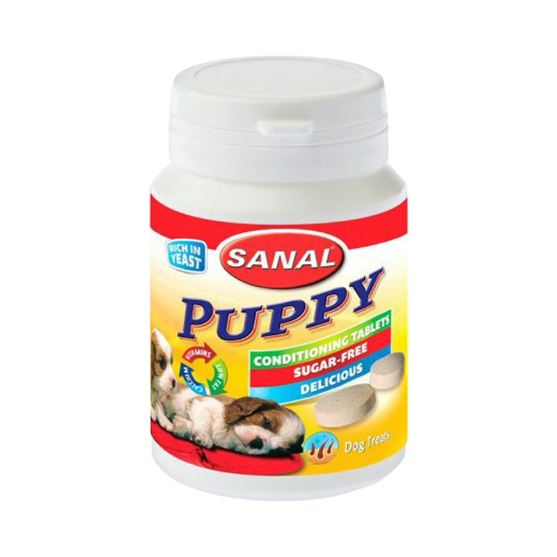  قرص ویتامینه توله سگ سانال Sanal Tablet Puppy Vitamins وزن 75 گرم 