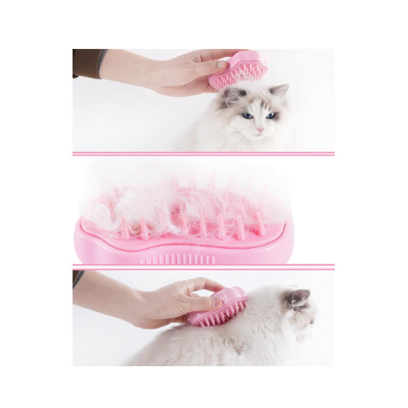  تصویر 4 برس ماساژ دارای اسپری پت Pet Spray Massage Brush وزن 150 گرم 