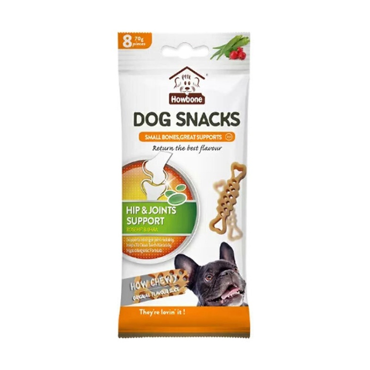 تصویر2 اسنک تشویقی سگ مخصوص تقویت مفاصل هابون با طعم بامیه و گل رز Hawbone Dog Snacks With Okra and Rose hip Flavour 