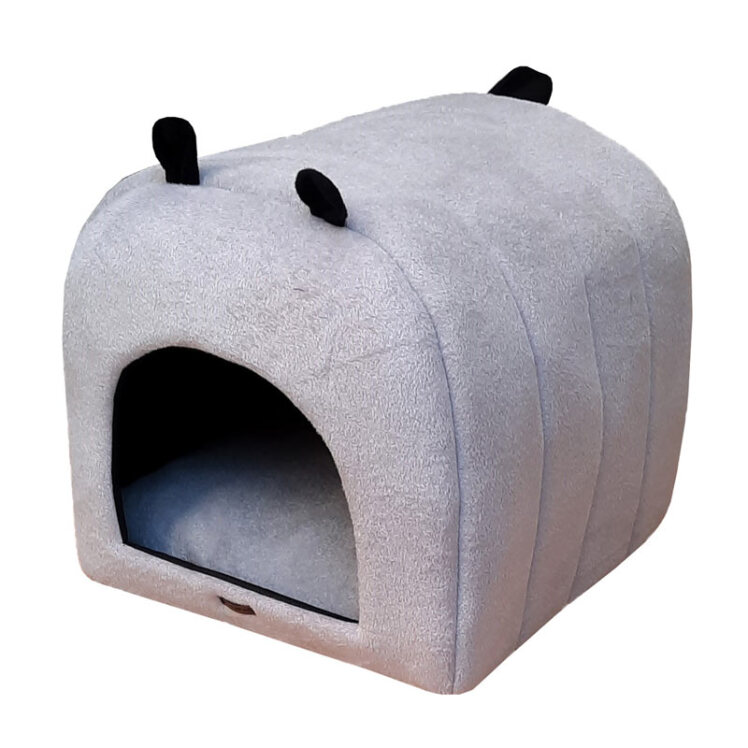 تصویر 1 جای خواب سگ و گربه هیواپت طرح خرسی طوسی